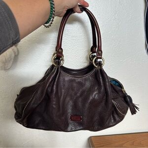 Moschino Vintage Brown Leather Handbag